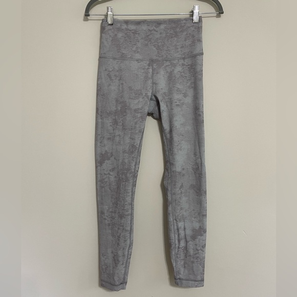 Lululemon Wunder Train Tights 6 Tactile Jacquard Lunar Rock Delicate Mint - Picture 9 of 11